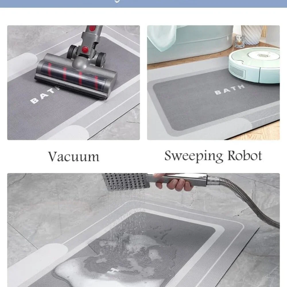 New Bath Mat Rug Long Non Slip Super Absorbent Bathroom Runner Stain Resistant